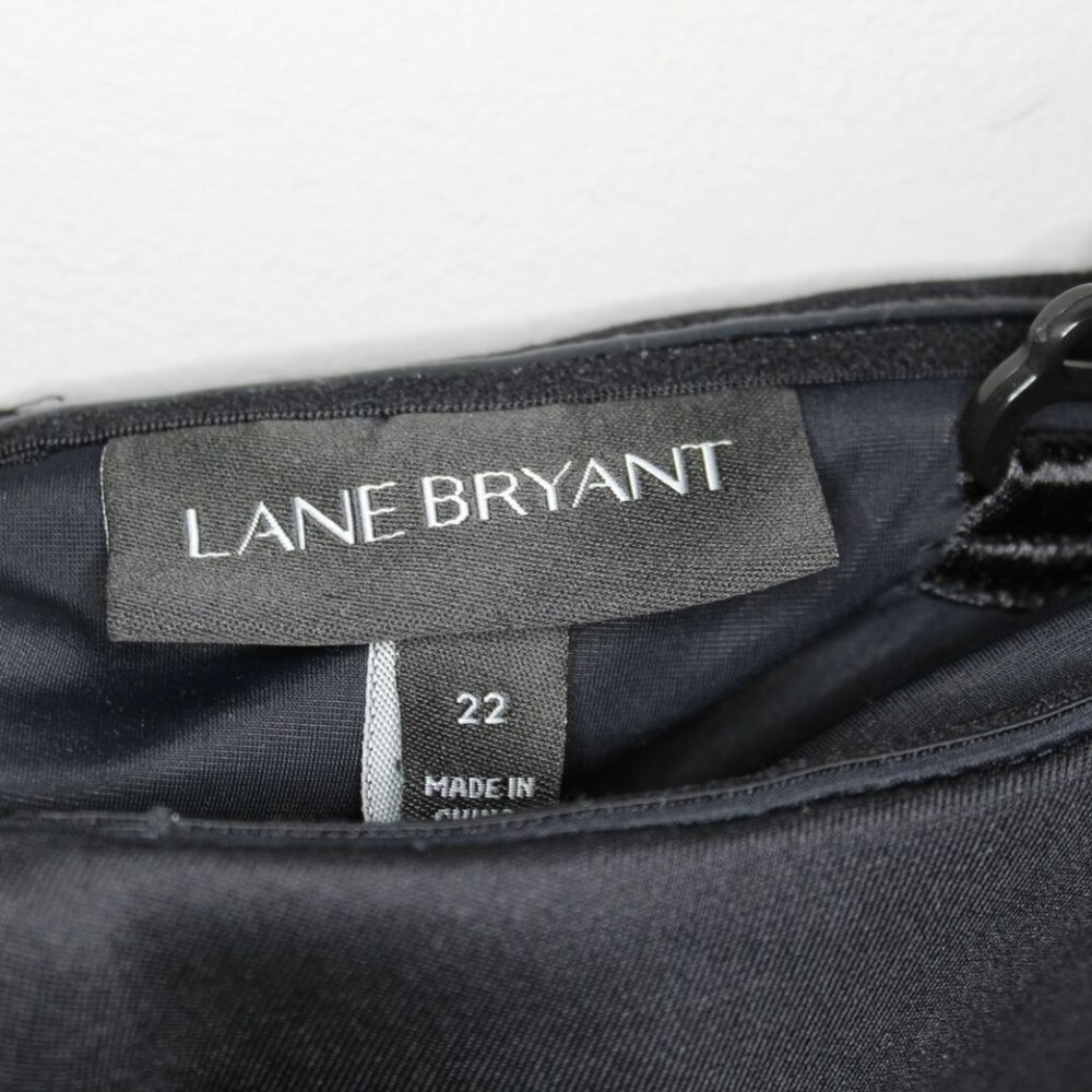 NWT Lane Bryant Off Shoulder Dress Black Scuba Plus Size 22 H10674 - Picture 6 of 12